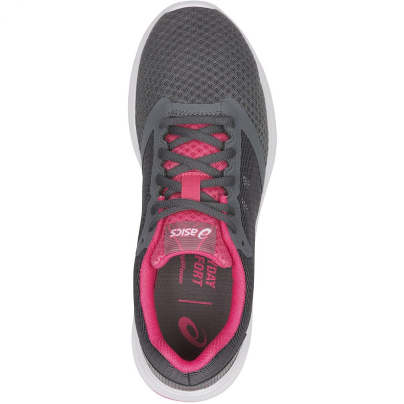 Tênis de corrida Asics Patriot 10 W 1012A117-022 rosa cinza 1