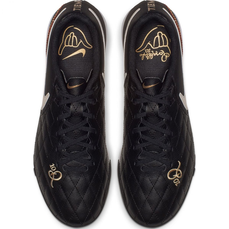 Chuteiras Nike Tiempo Legend X 7 Academy 10R Tf M AQ2218-027 preto preto 2