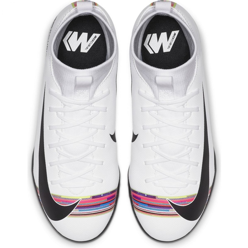 Chuteiras Nike Mercurial Superfly X 6 Academy Tf Jr AJ3112-109 multicolorido branco 2