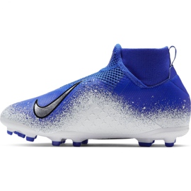 Chuteiras Nike Phantom Vsn Academy Df FG / MG Jr AO3287-410 multicolorido azul 1