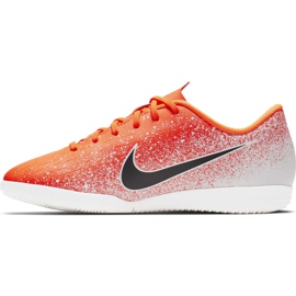 Sapatos de interior Nike Mercurial Vapor X 12 Academy Ic Jr AJ3101-801 multicolorido laranja 2