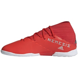 Sapatos de interior adidas Nemeziz 19.3 In Jr F99945 vermelho vermelho 2