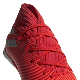Sapatos de interior adidas Nemeziz 19.3 In Jr F99945 vermelho vermelho 3