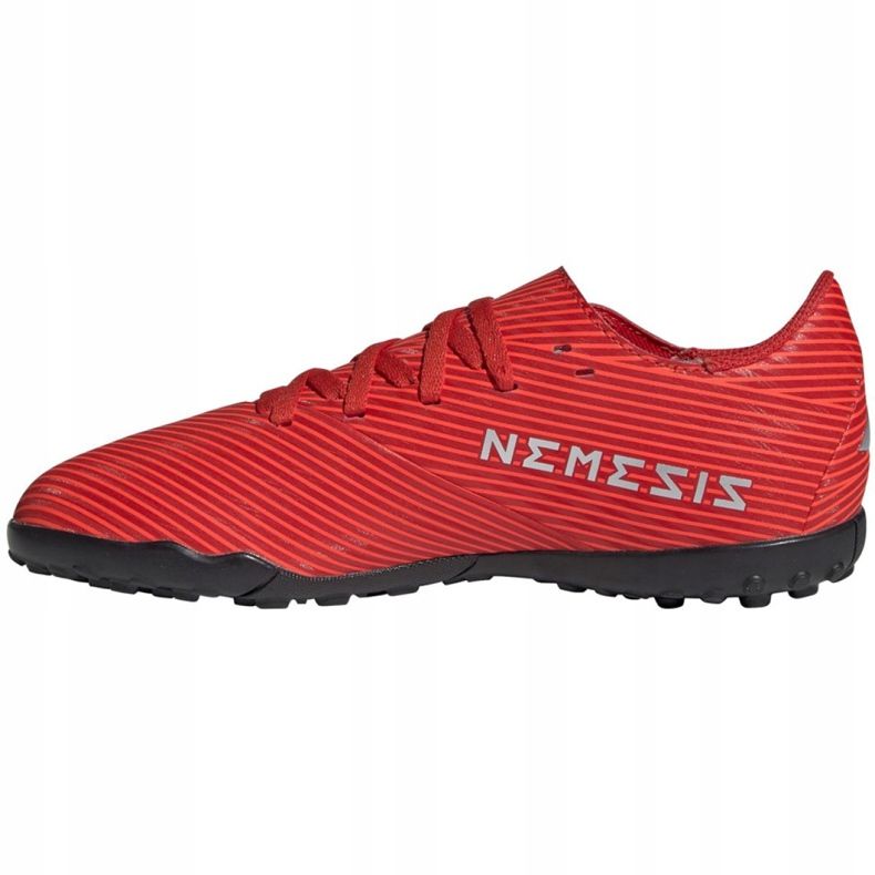 Chuteiras Adidas Nemeziz 19.4 Tf Jr F99935 vermelho laranjas e tintos 2