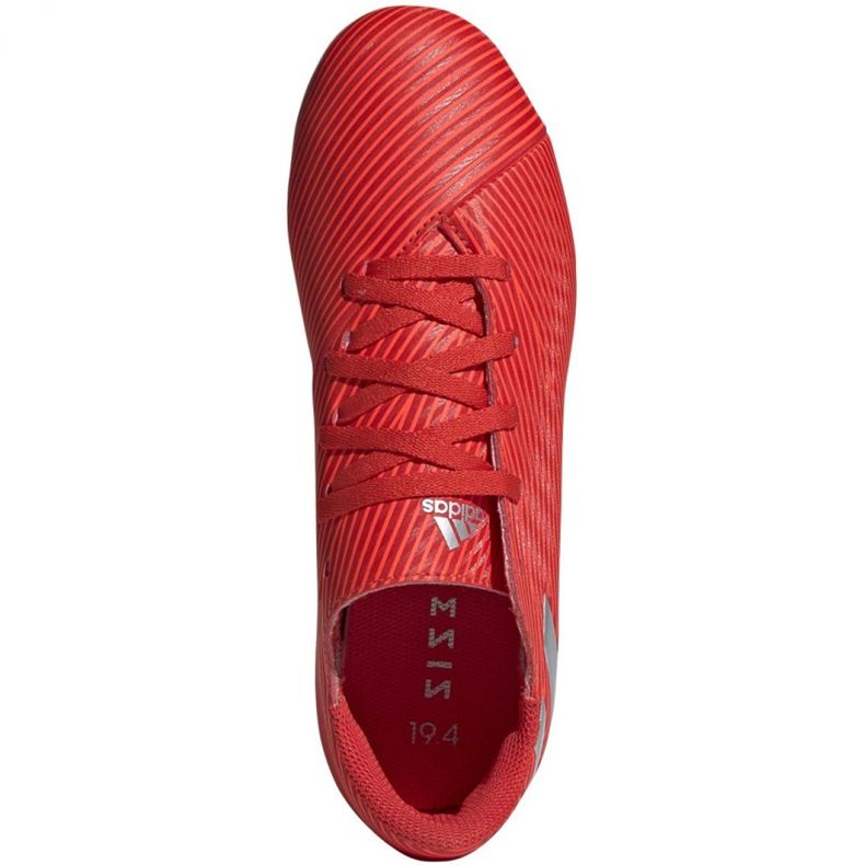 Chuteiras Adidas Nemeziz 19.4 FxG Jr F99948 vermelho vermelho 1