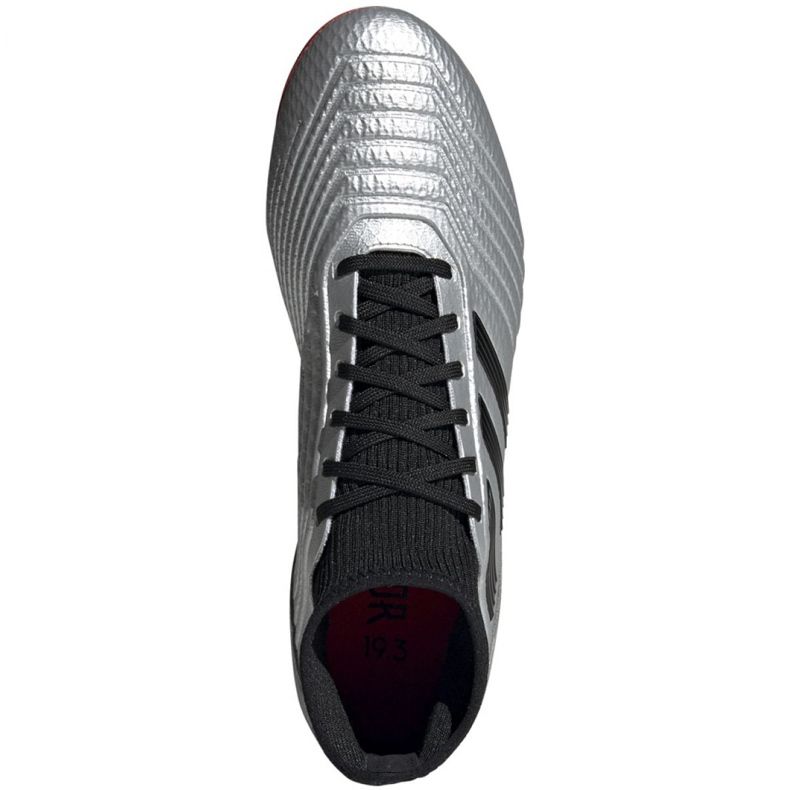 Chuteiras Adidas Predator 19.3 Fg M F35595 vermelho prata 2