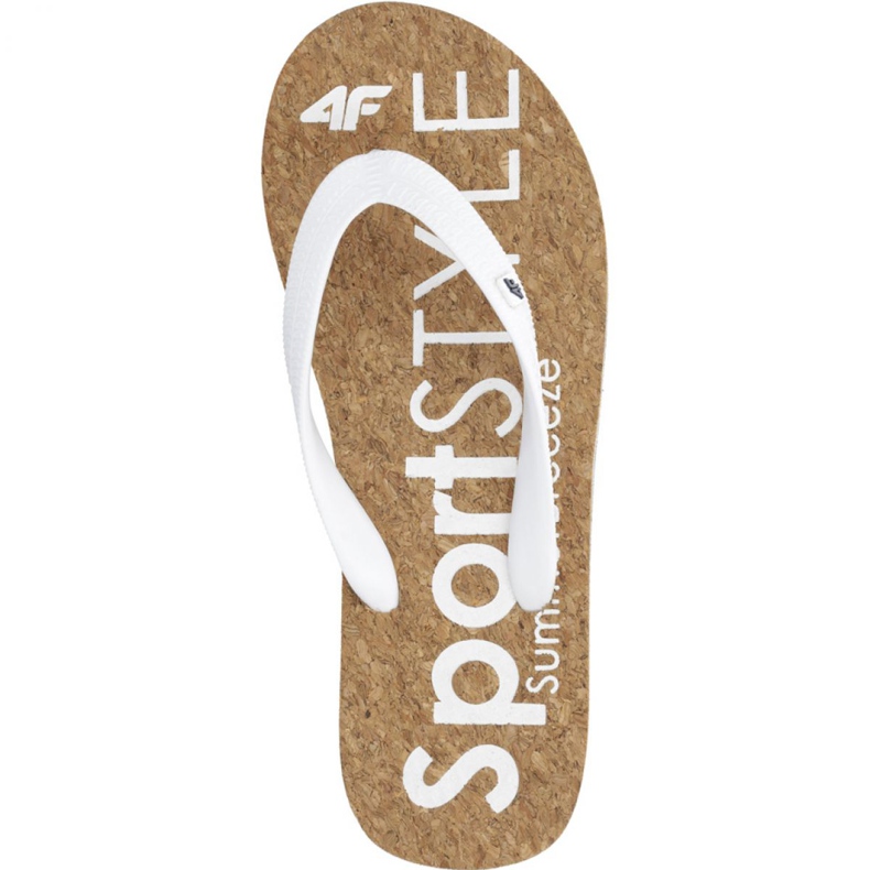 Chinelos 4f W H4L19-KLD002 10S branco castanho 1 Chinelos 4f W H4L19-KLD002 10S branco castanho 1