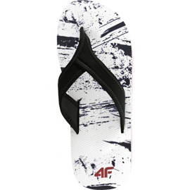 Chinelos 4F H4L19 KLM004 90A branco preto multicolorido 1 Chinelos 4F H4L19 KLM004 90A branco preto multicolorido 1