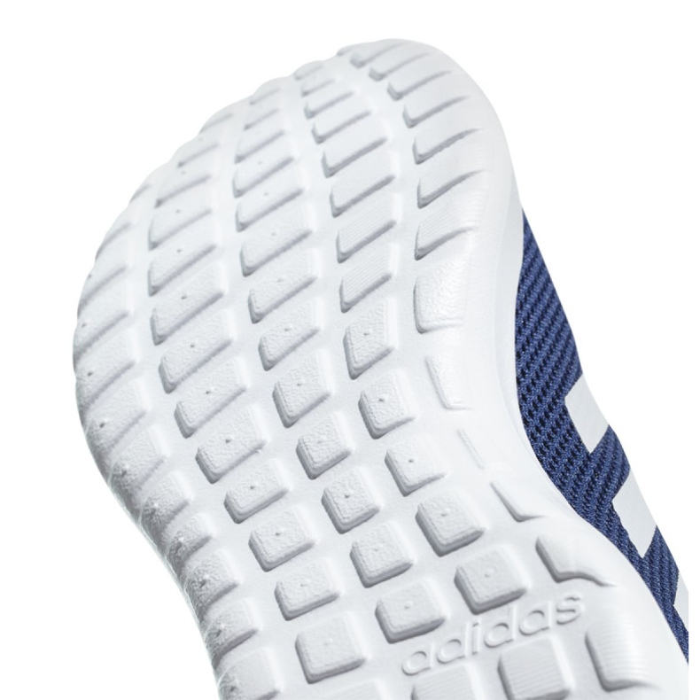 Tênis de corrida adidas Lite Racer Cln M B96566 branco azul marinho 1