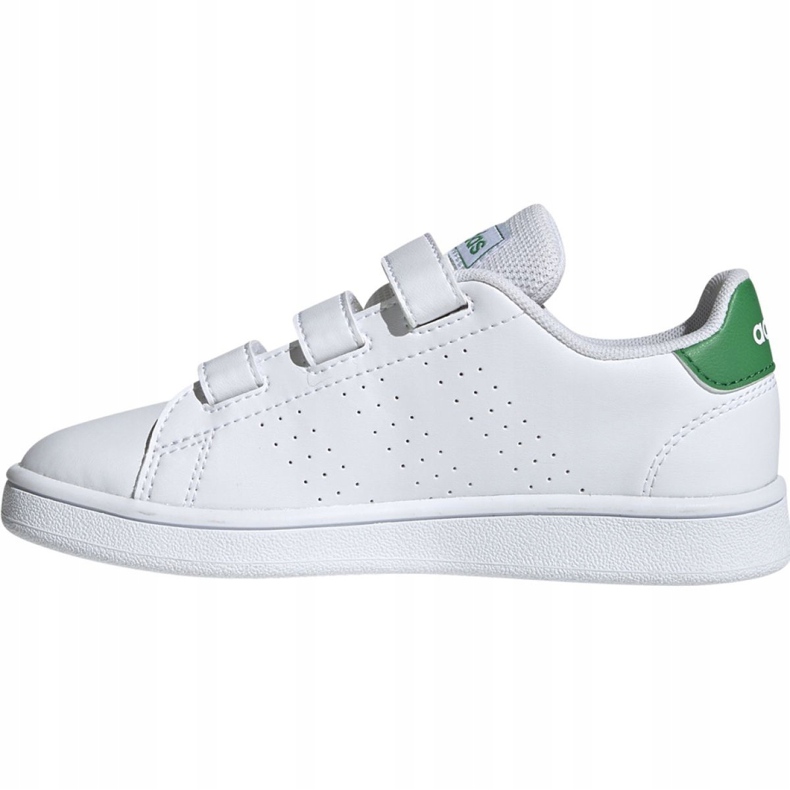 Adidas Advantage C Jr EF0223 branco 2 Adidas Advantage C Jr EF0223 branco 2