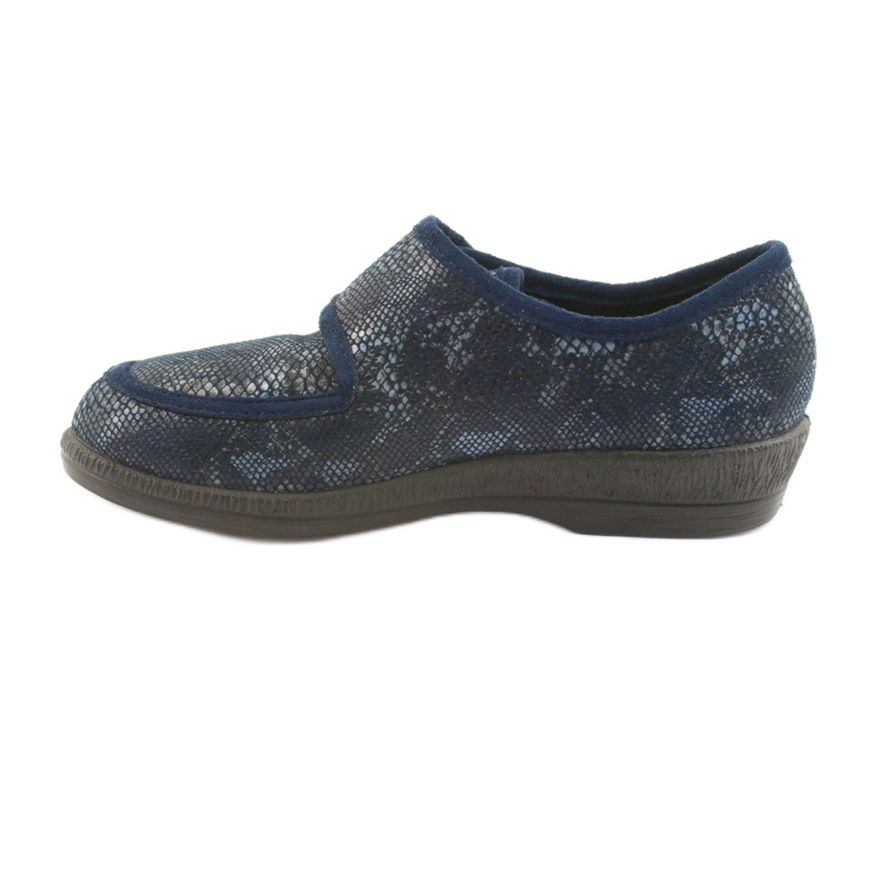 Sapatos femininos Befado pu 984D015 azul marinho 2