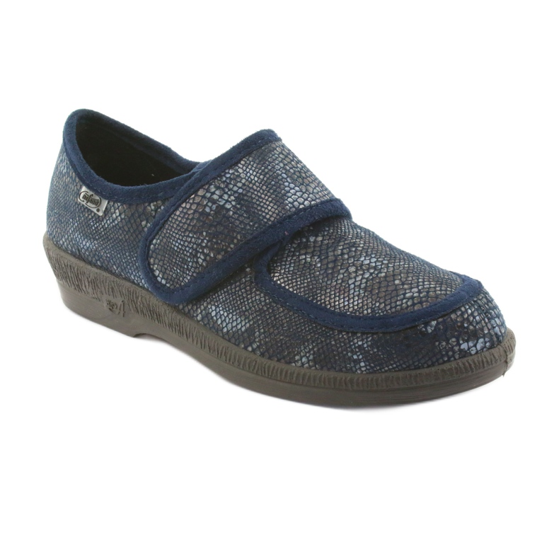 Sapatos femininos Befado pu 984D015 azul marinho 1