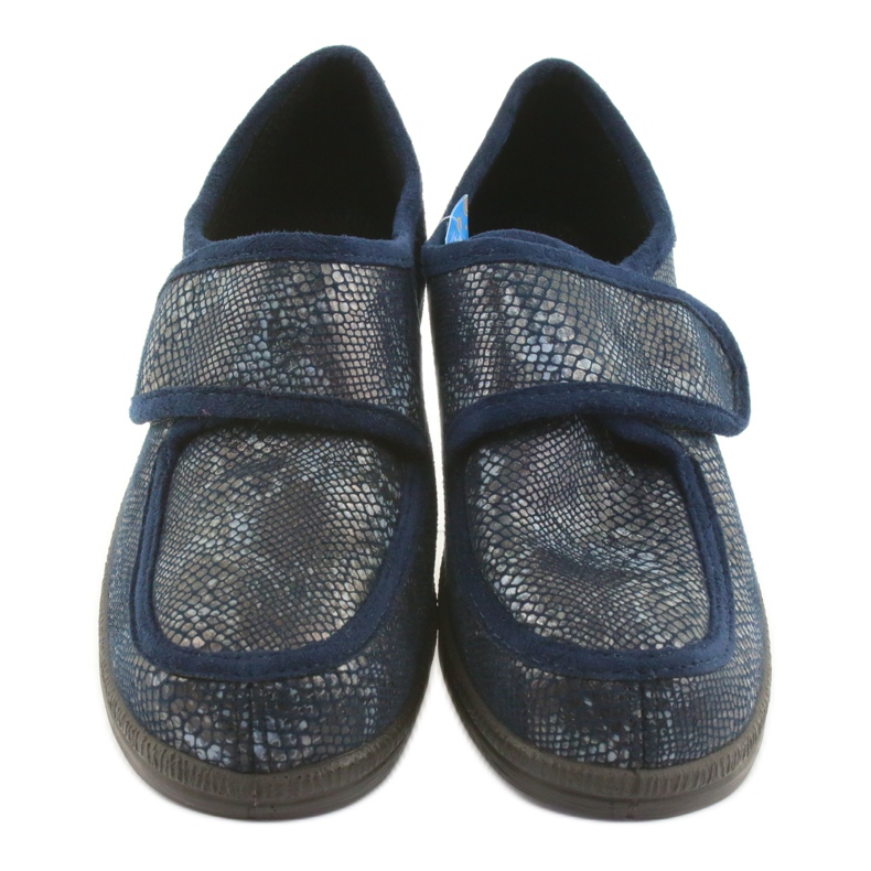 Sapatos femininos Befado pu 984D015 azul marinho 3