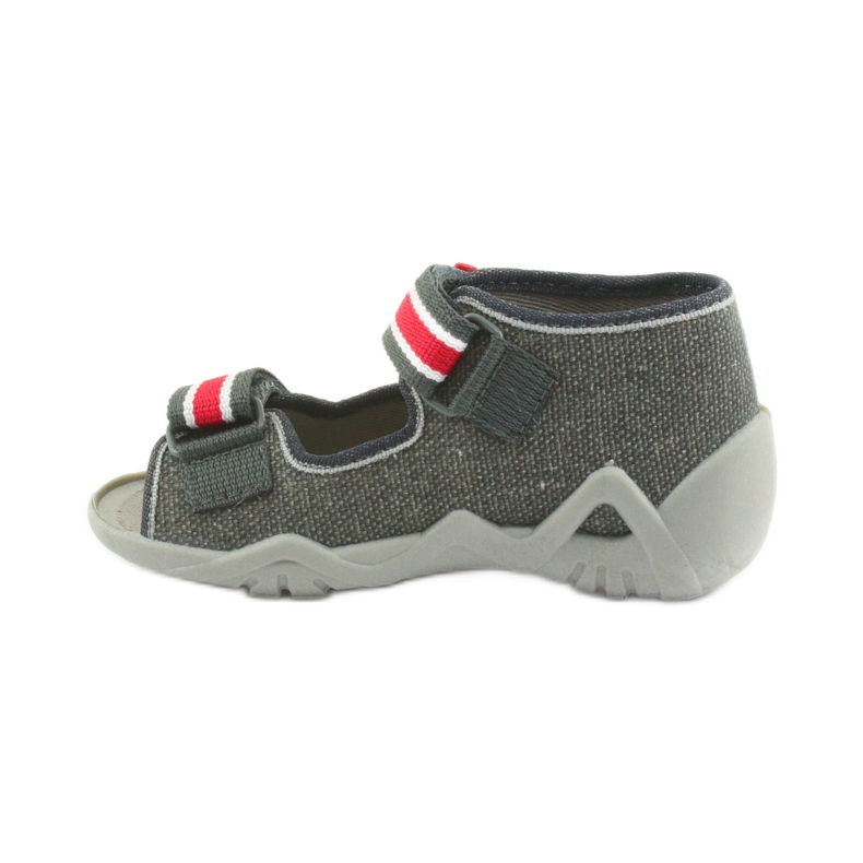 Chinelos de menino Napa Befado 250P089 cinza vermelho 2