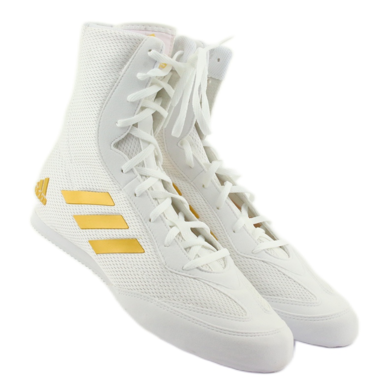 Sapatos de boxe Adidas Box Hog Plus branco 4