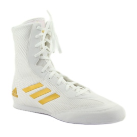 Sapatos de boxe Adidas Box Hog Plus branco 1 Sapatos de boxe Adidas Box Hog Plus branco 1