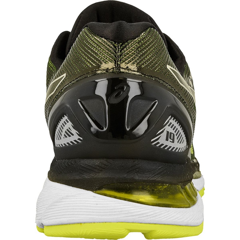 Tênis de corrida Asics Gel-Nimbus 19 M T700N-9007 preto amarelo 2