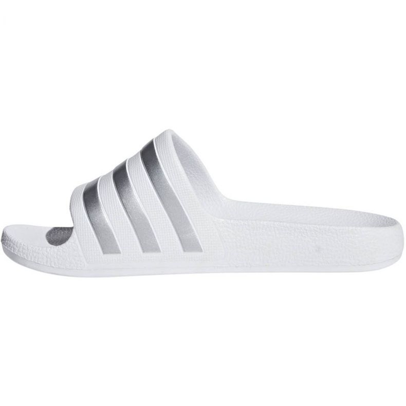 Chinelos Adidas Adilette Aqua K Jr F35555 branco 1