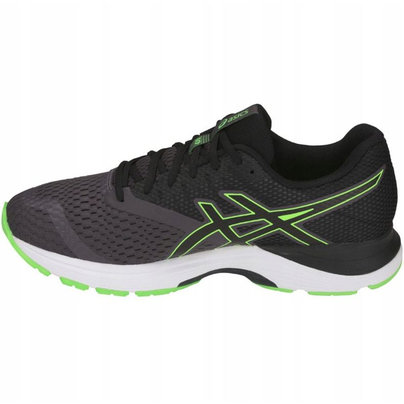 Tênis de corrida Asics Gel Pulse 10 M 1011A007-021 preto verde 2