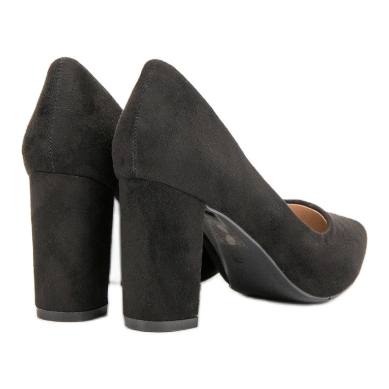 Diamantique Bombas de camurça preta preto 1