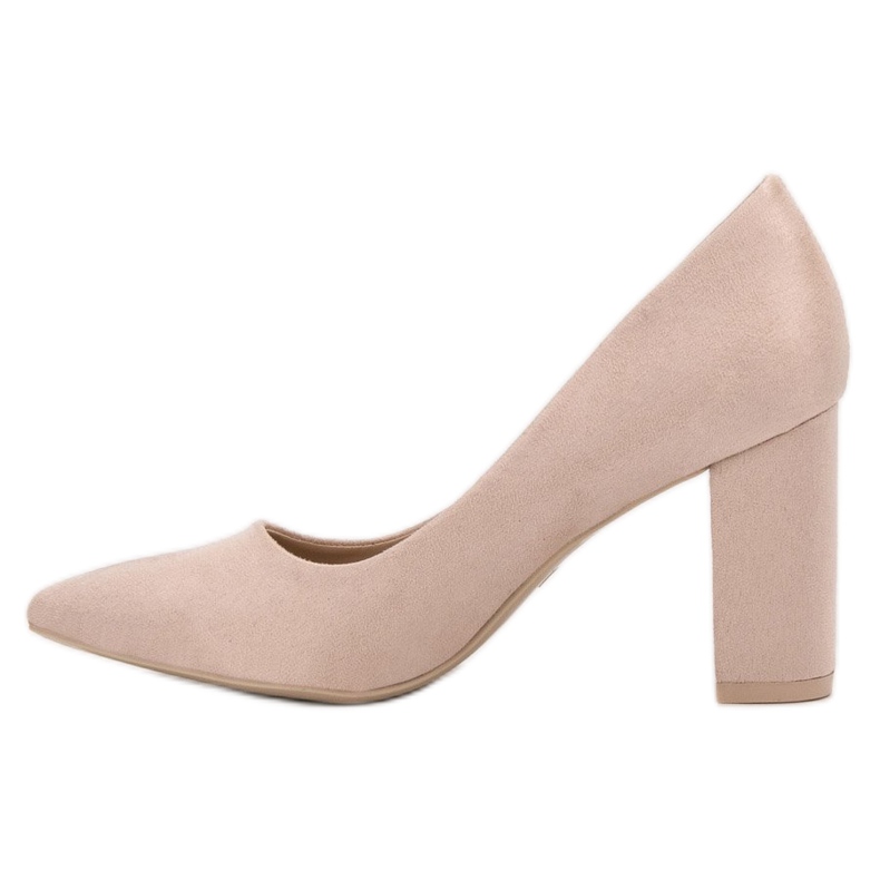 Diamantique Bombas de camurça bege 1