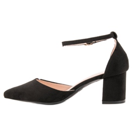 Small Swan Bombas presas com fivela preto 1 Small Swan Bombas presas com fivela preto 1