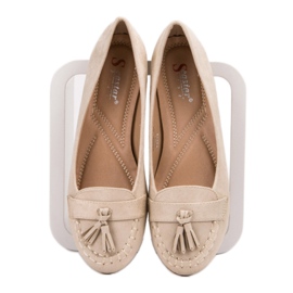 Seastar Bailarinas com franjas bege 2