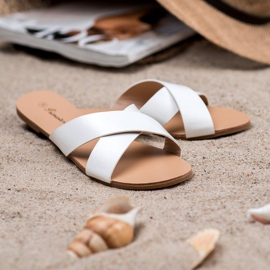 Primavera Chinelos Confortáveis branco 2