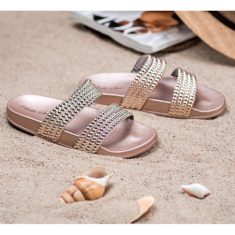 Bello Star Chinelos com miçangas amarelo 1 Bello Star Chinelos com miçangas amarelo 1