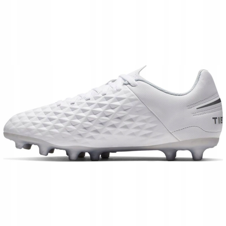 Chuteiras Nike Tiempo Legend 8 Club FG / MG Jr AT5881-100 multicolorido branco 1