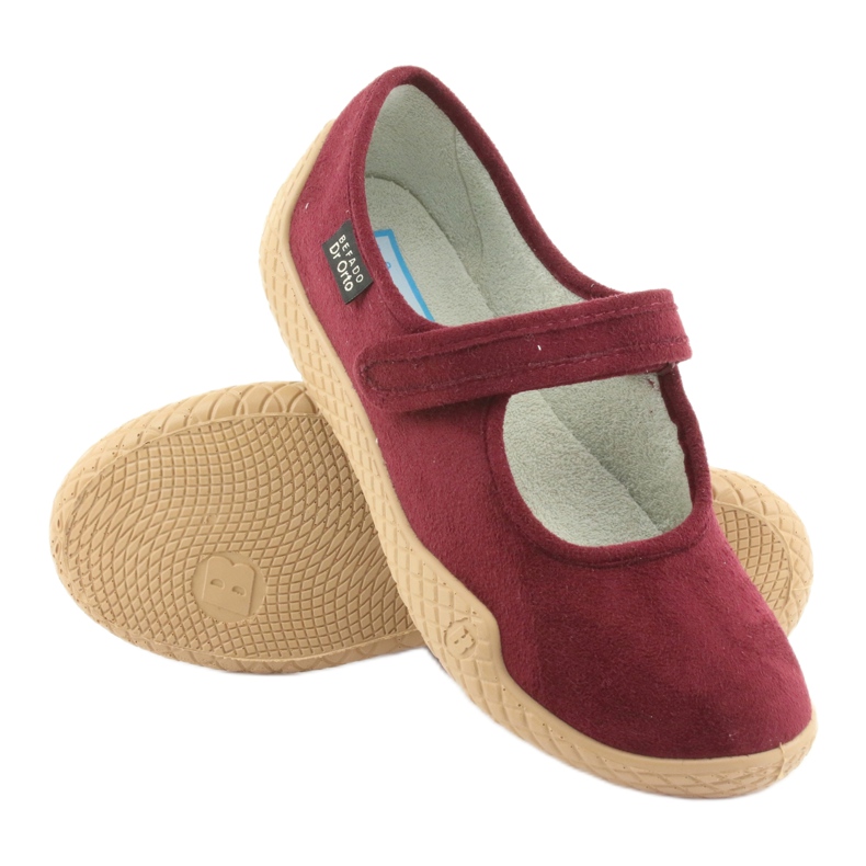 Sapatos femininos Dr.ORTO Befado pu-young pu 197D003 bordô vermelho 3