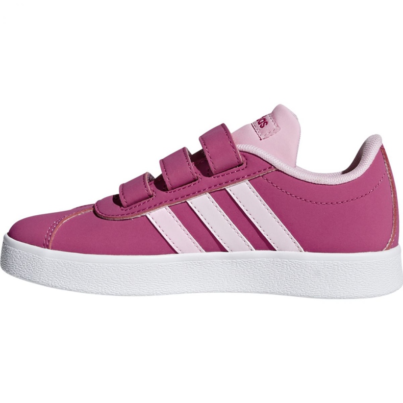 Sapatos cor-de-rosa Adidas Vl Court 2.0 Cmf C Jr F36394 2