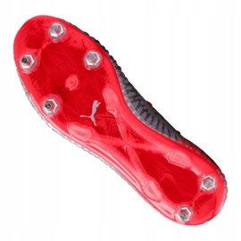 Chuteiras Puma Future 4.1 Netfit Mx Sg M 105676-01 vermelho cinza 2 Chuteiras Puma Future 4.1 Netfit Mx Sg M 105676-01 vermelho cinza 2