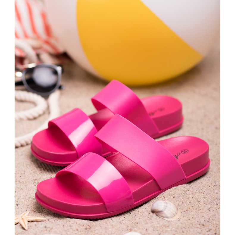 SHELOVET Chinelos de borracha elegantes rosa 1