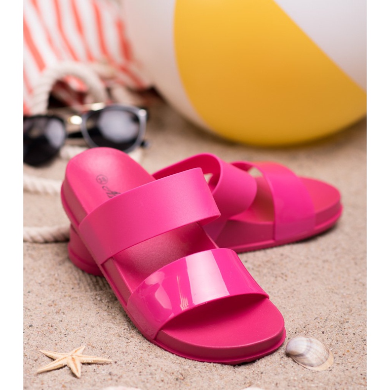 SHELOVET Chinelos de borracha elegantes rosa 2