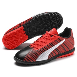 Chuteiras Puma One 5.4 Tt Jr 105662 01 multicolorido vermelho 2