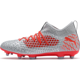 Puma Future 4.3 Netfit Fg Ag M 105612 01 chuteiras multicolorido cinza 2