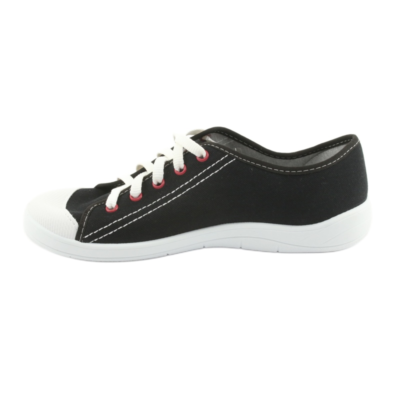 Sapatos juvenis Befado 244T019 branco preto 2