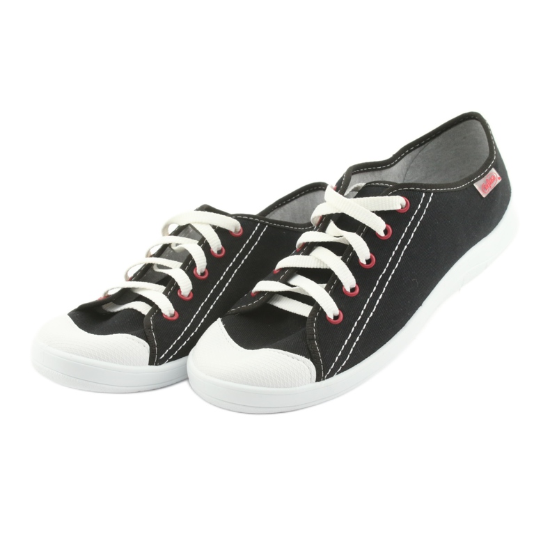 Sapatos juvenis Befado 244T019 branco preto 3