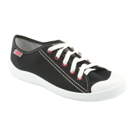 Sapatos juvenis Befado 244T019 branco preto 1