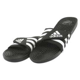 Chinelos de velcro Adidas Adissage M F35580 branco preto 2
