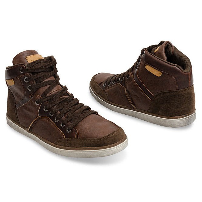 Tênis de cano alto XF117 Camel marrom 1