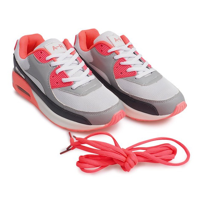 Tênis esportivos B306A-38 Branco preto cinza multicolorido 1