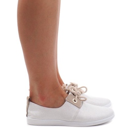 Tênis prateado VT80-3 com cordões cinza 1