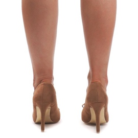 Camelo de salto alto camurça TR-3H432-4 marrom 1