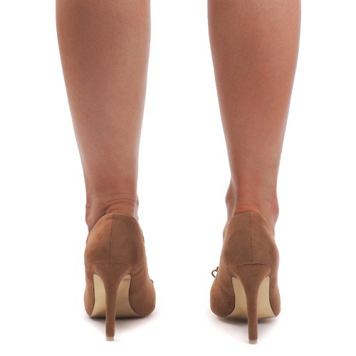 Camelo de salto alto camurça TR-3H432-4 castanho 1