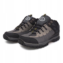 Sapatos de trekking masculinos cinzentos M317 preto cinza multicolorido 1