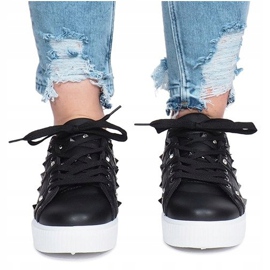 Sapatilhas pretas Montpellier tachas preto 1