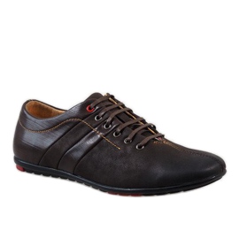 Sapatos masculinos marrons WF931-3 castanho 1