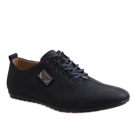 Sapatos masculinos negros WF932-1 preto 1
